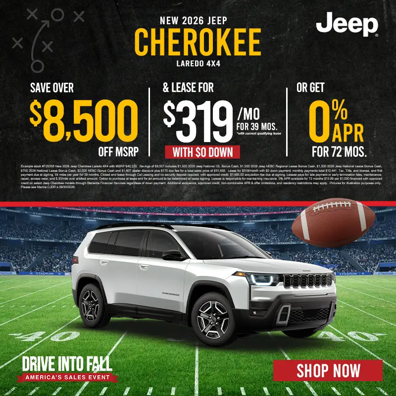 New 2026 Jeep Cherokee Laredo 4X4