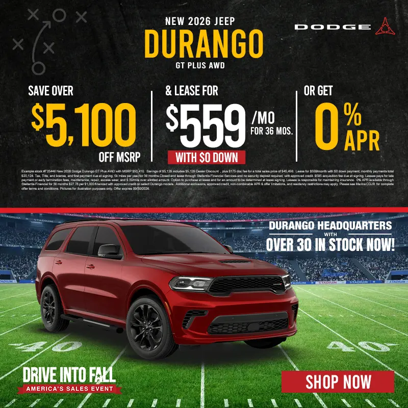 New 2026 Dodge Durango GT Plus AWD