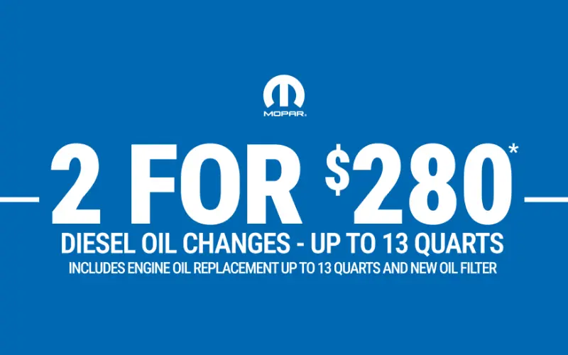 Diesel oil changes
