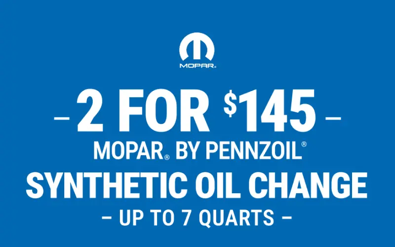 Full synthetic oil changes
