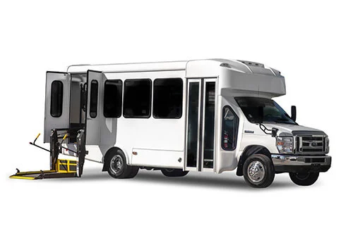 12 Passenger + 2 Wheelchair Shuttle Bus Rental