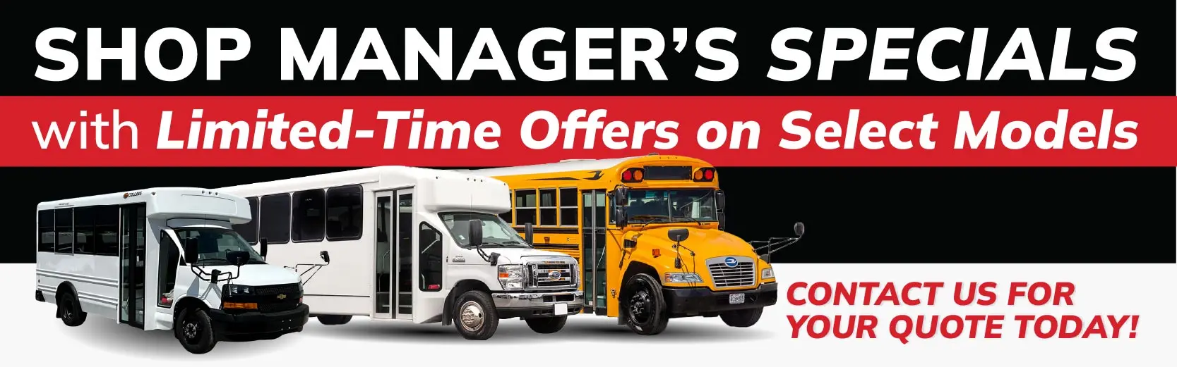 Shop Manager Specials!