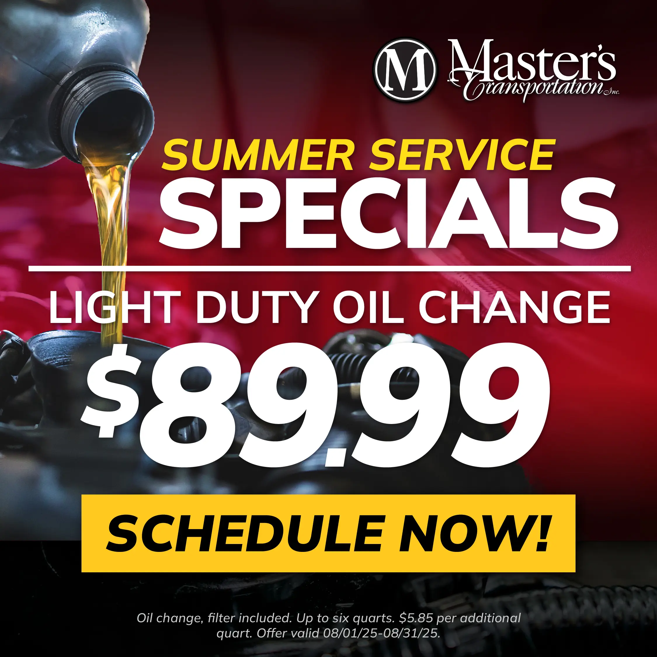 Heavy Duty Oil Change $189.99