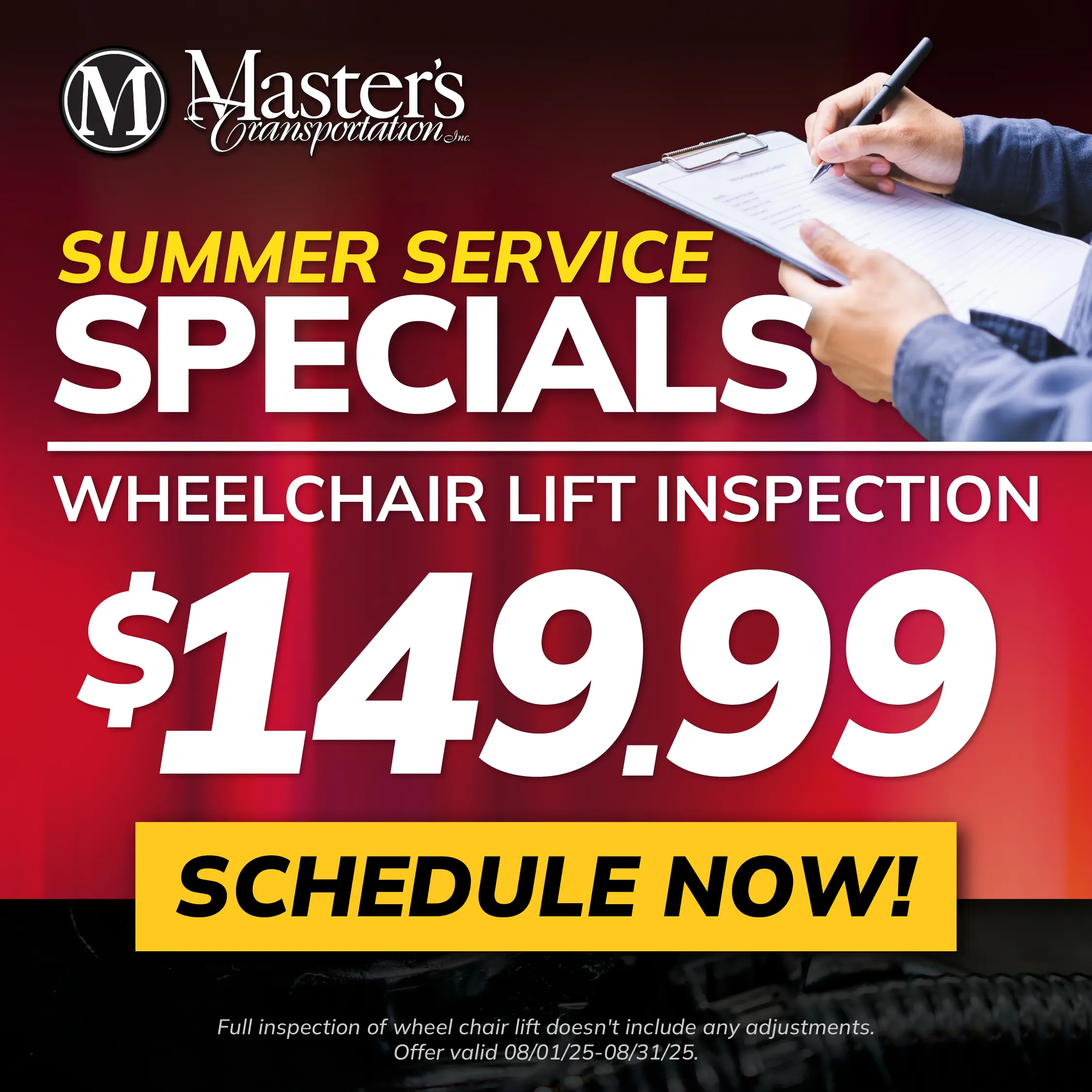 Wheelchair Lift Inspection