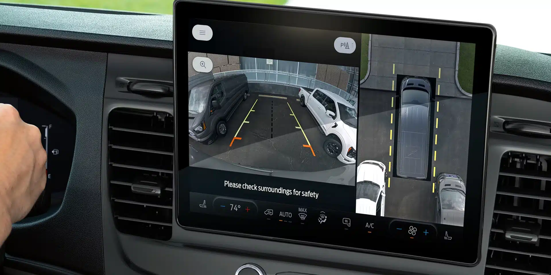 SYNC 4 touchscreen and cockpit photo