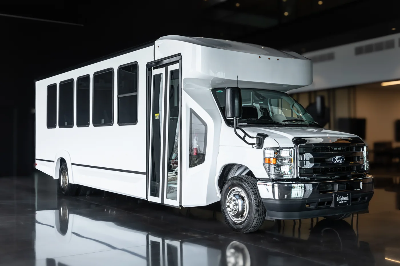 Master's Motors MM29 shuttle bus built on the Ford E-450 chassis