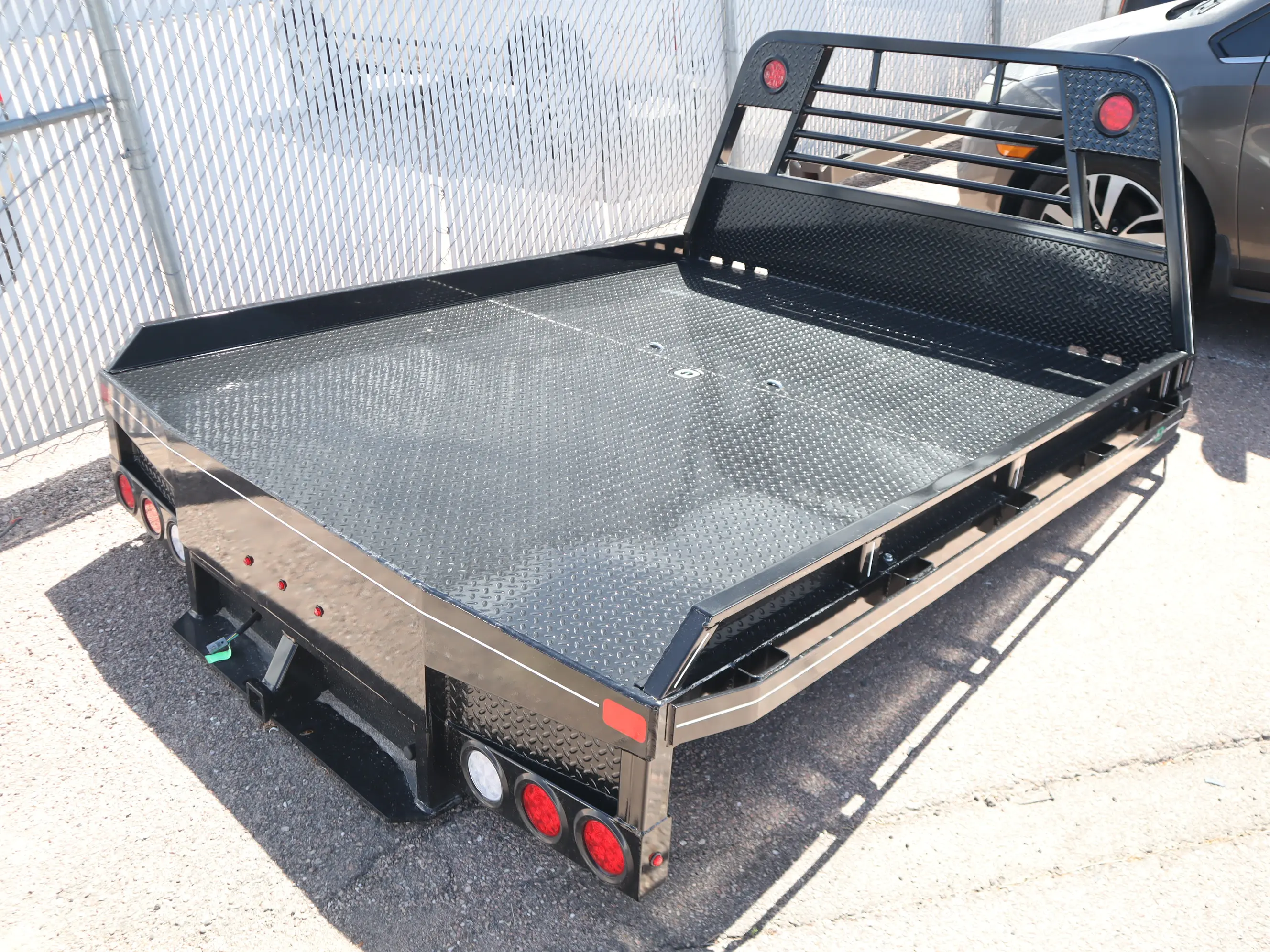 84 x 102 non-skirted Butler flat bed unit 3, rear view