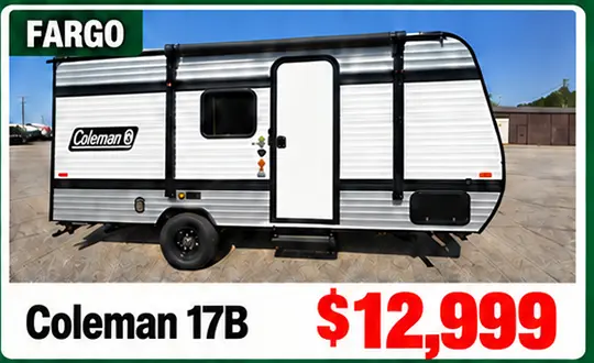 2025 Coleman 17B — $12,999 — Fargo