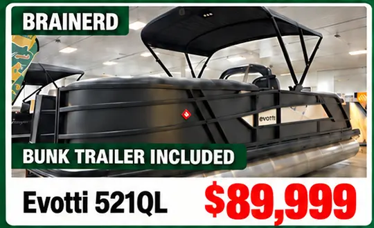 2027 Evotti 521QL — $89,999 — Brainerd — Bunk trailer included