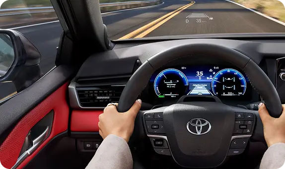 Toyota Camry 12.3-inch digital gauge cluster and head-up display