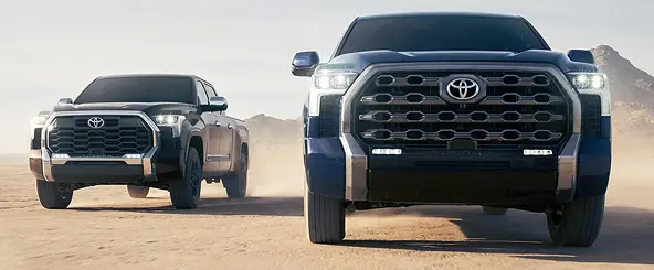 Toyota Tundra grille close-up