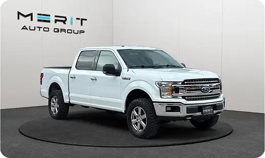 Ford pickup truck on a studio turntable