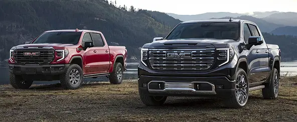 GMC Sierra chrome grille detail