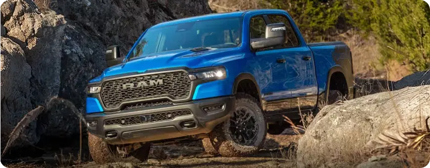 RAM 1500 descending a steep grade using Selec-Speed Control