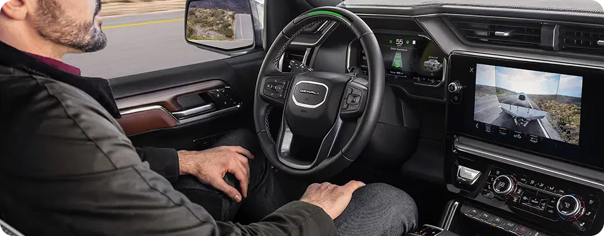 GMC Sierra driving hands-free with Super Cruise