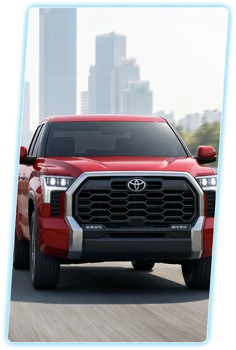Toyota pickup truck front view