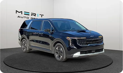 Kia hybrid vehicle on a studio turntable