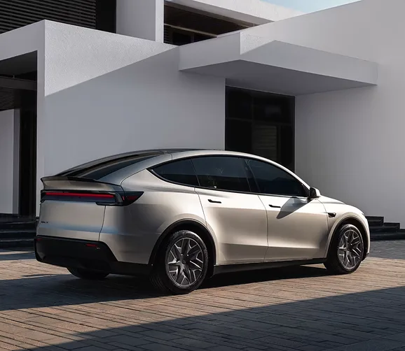 Tesla Model Y minimalist dashboard and touchscreen