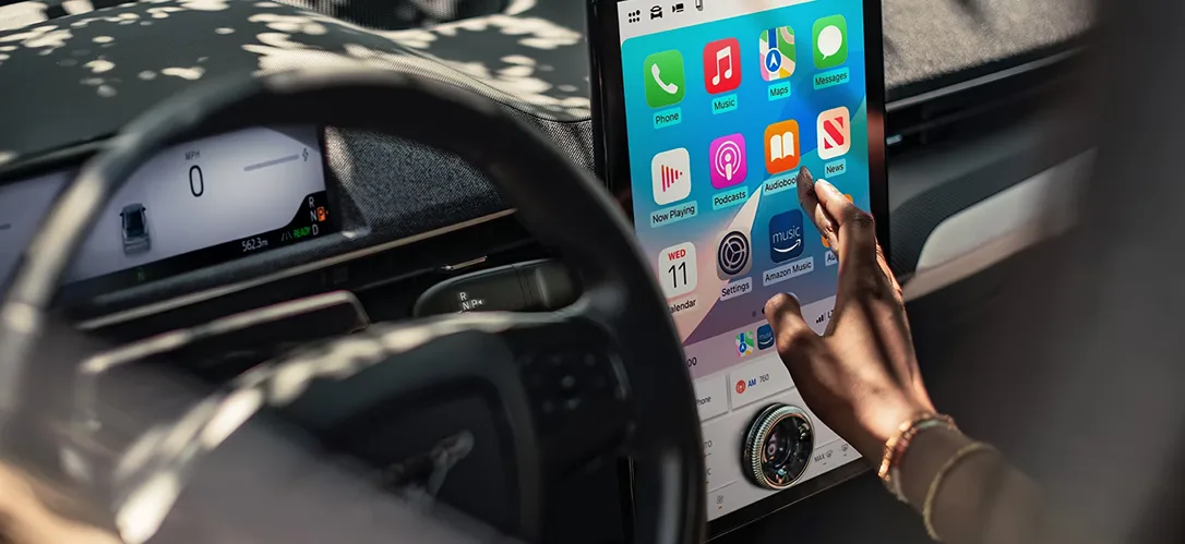 Ford Mustang Mach-E vertical infotainment display