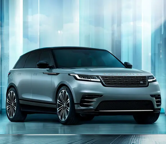Range Rover Velar front three-quarter view