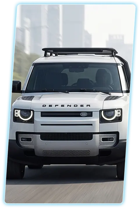 Land Rover Defender front view