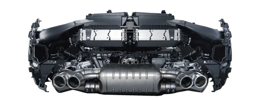Porsche 911 flat-6 twin-turbo engine