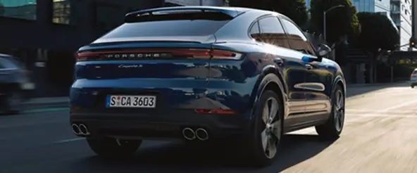 Porsche Cayenne Coupe rear profile