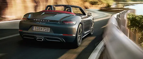 Porsche Boxster drop-top detail