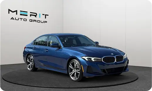 BMW 3 Series on a studio turntable