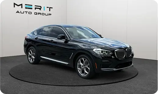 BMW X4 on a studio turntable