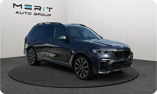 BMW X7 on a studio turntable