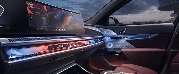 BMW 7 Series luxury cabin detail