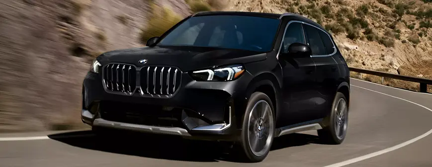 BMW X1 cornering with Performance Control