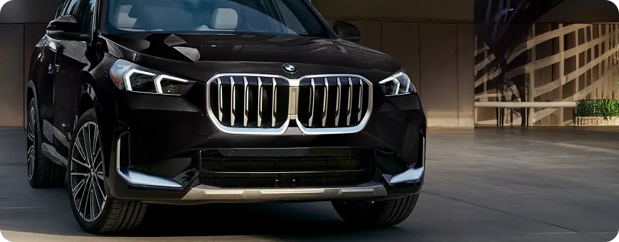 BMW X1 double kidney grille and LED headlights