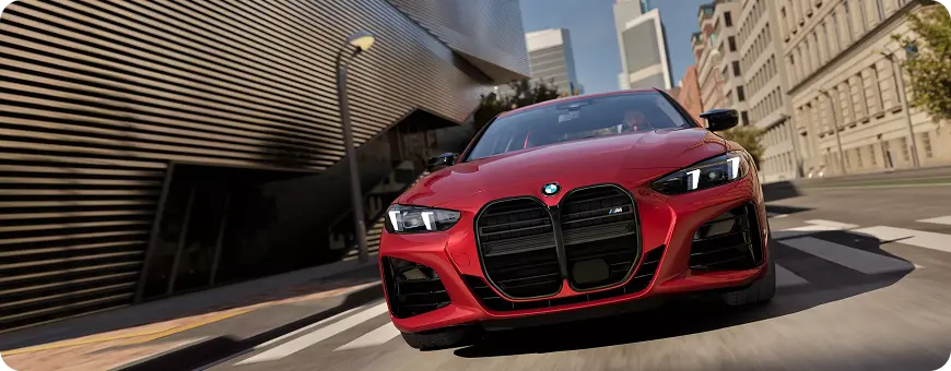 BMW M4 kidney grille and M Sport interior