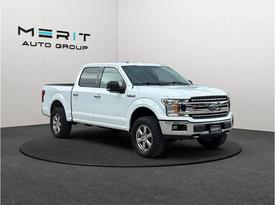 Ford F-150 pickup truck on a studio turntable