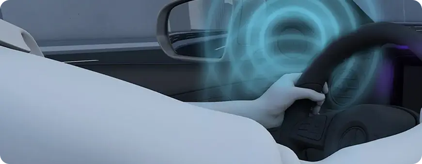 Illustration of the Mercedes-Benz PRE-SAFE proactive occupant protection system