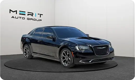 Chrysler sedan on a studio turntable