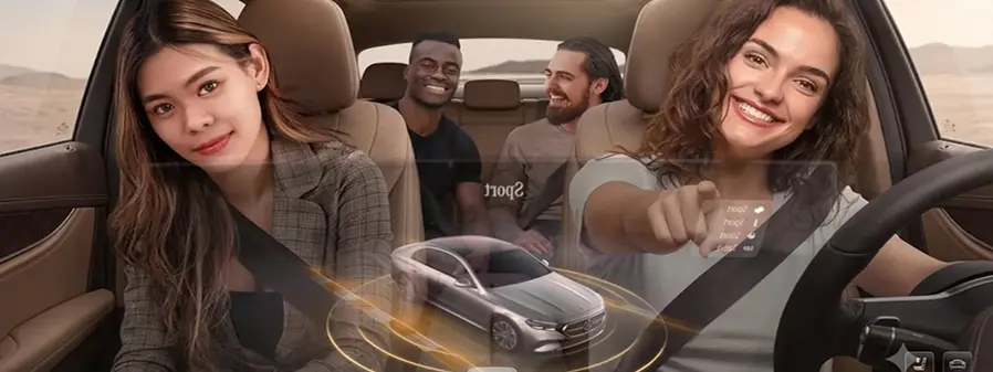 Mercedes-Benz E-Class interior camera facing the driver and cabin