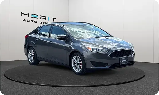 Ford sedan on a studio turntable