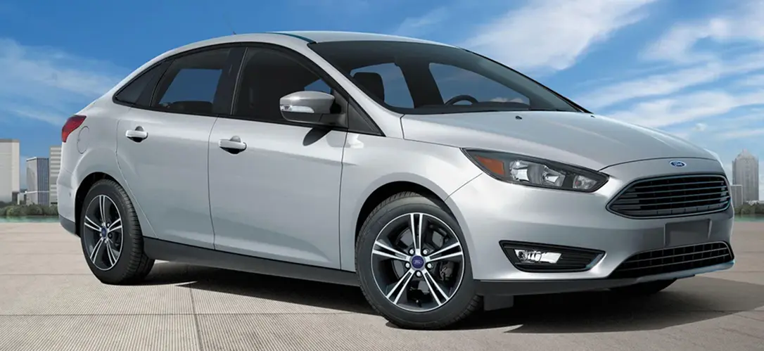 Ford Focus interior with the SYNC infotainment touchscreen