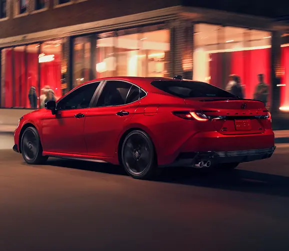Toyota Camry rear three-quarter view