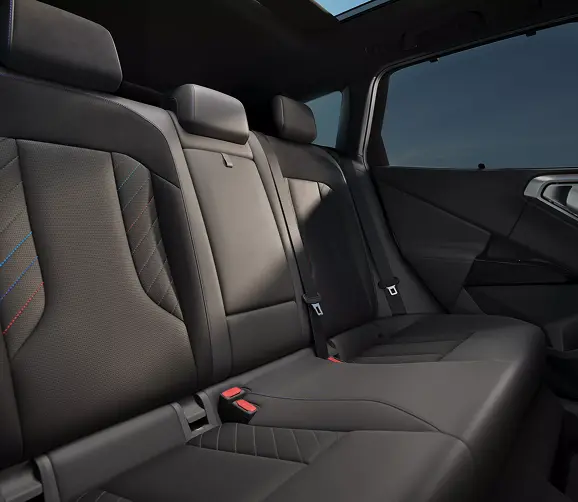 BMW X3 rear passenger seats