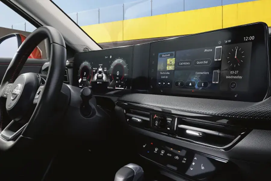 Interior cab of a 2025 Nissan Frontier