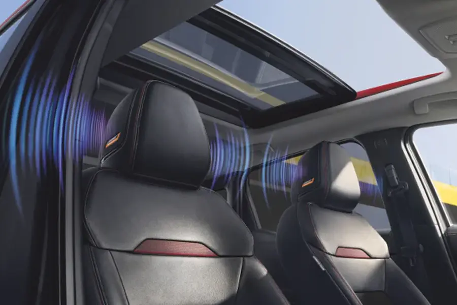 Driver side with dashboard of a 2025 Nissan Frontier