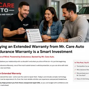 Protect Your Investment: Why Drivers Choose Endurance Warranty at Mr. Care Auto
