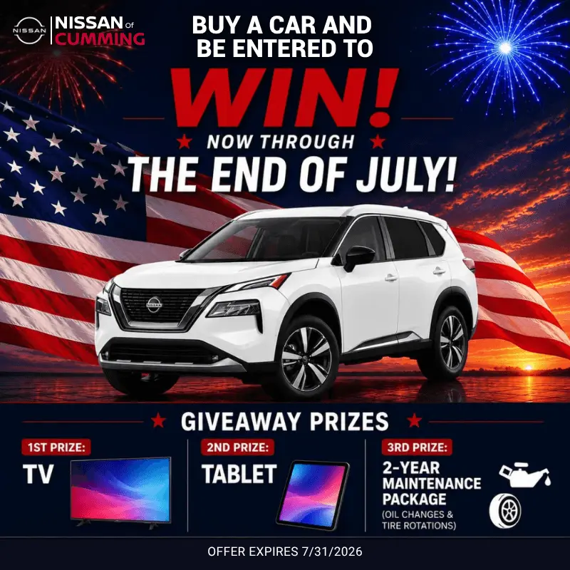 BUY A CAR AND BE ENTERED TO WIN!