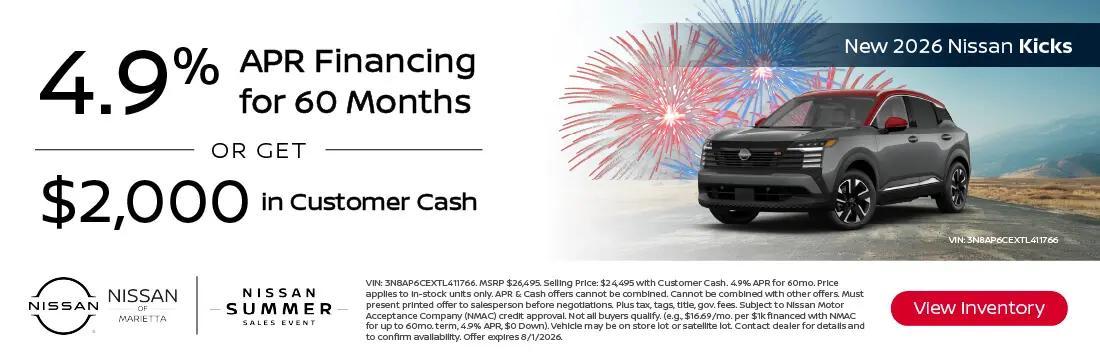 New 2026 Nissan Kicks