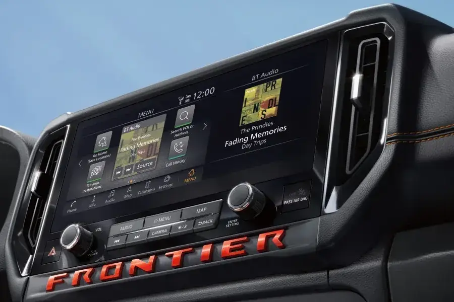 Console of a Nissan Frontier