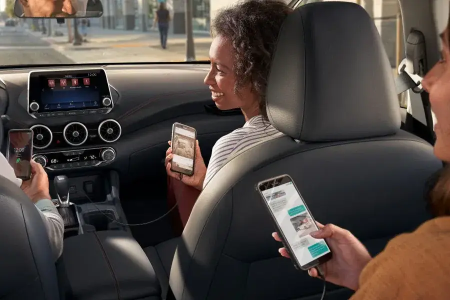 Console of a Nissan Sentra